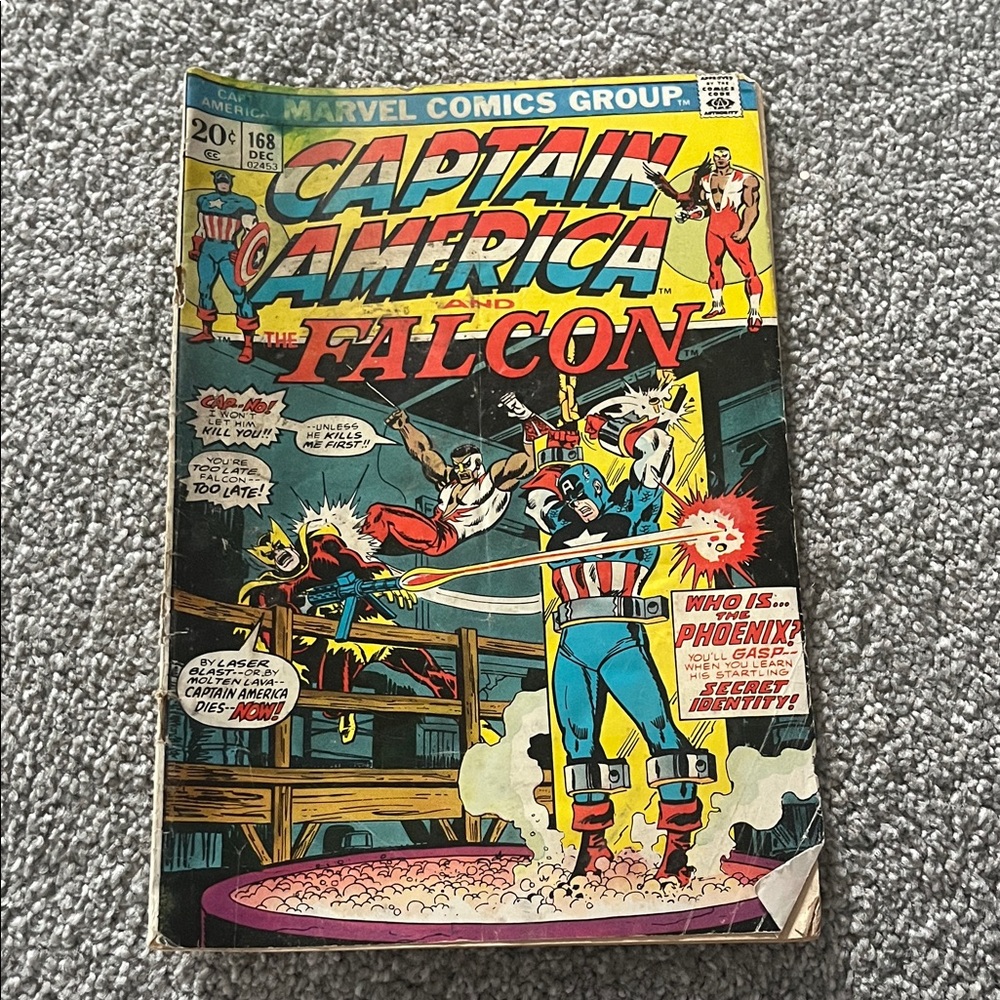 Marvel Captain America and The Falcon Comic - Red, Blue, Yellow